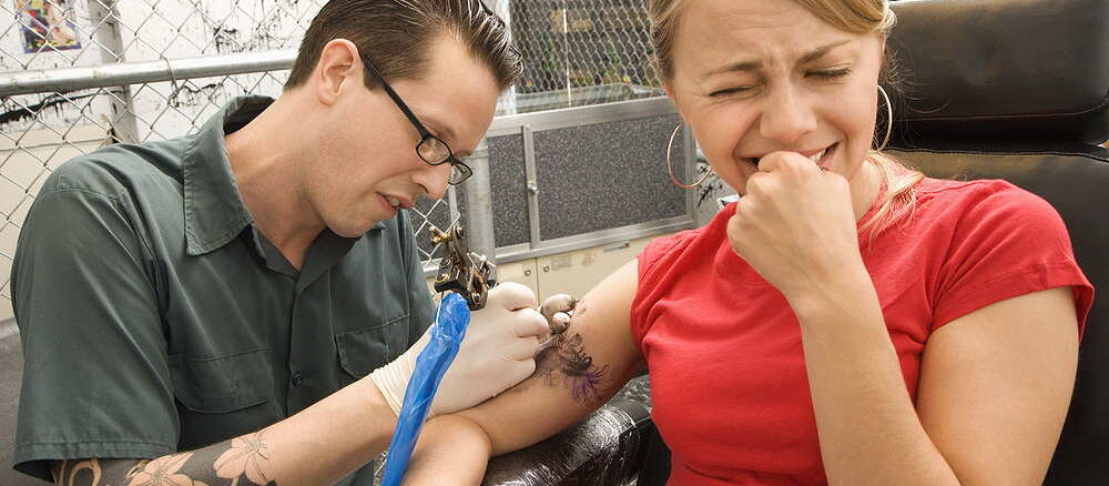 schmerzen beim taetowieren